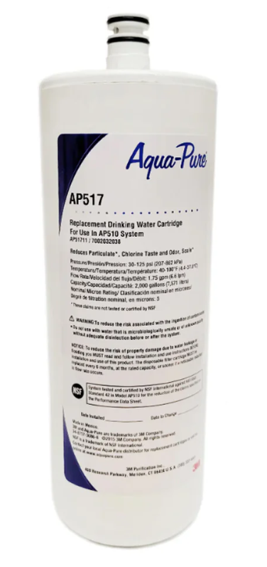 3M™ Aqua-Pure™ AP517 Under Sink Water Filter Cartridge - Case of 12