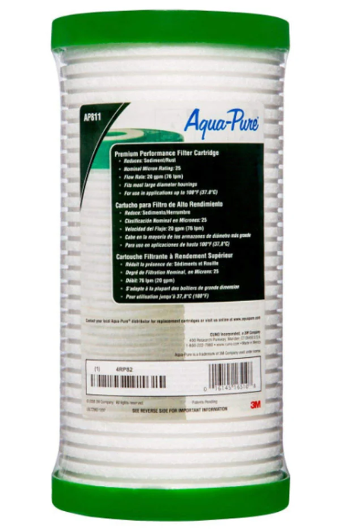 3M™ Aqua-Pure™ AP811 - AP800 Series Whole House Water Filter Drop-in Cartridge - Case of 4