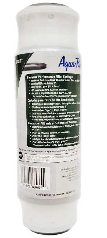 3M™ Aqua-Pure™ APS117 - AP100 Series Whole House Water Filter Drop-in Cartridge - Case of 24