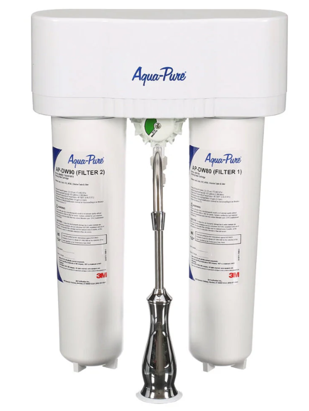 3M™ Aqua-Pure™ AP-DWS1000 Under Sink Dedicated Faucet Water Filtration ...