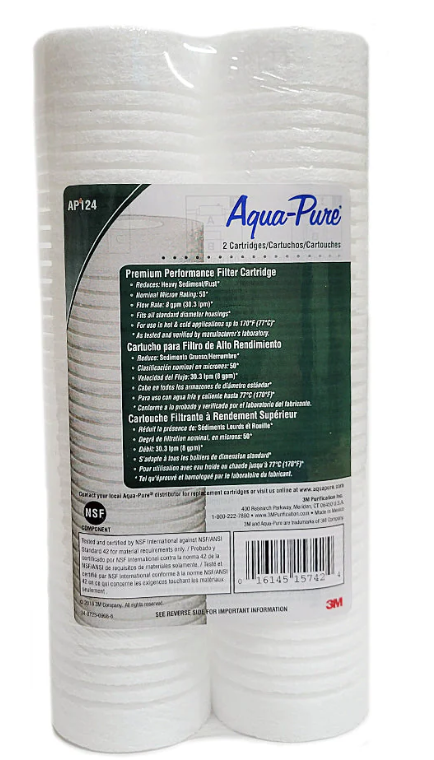 3M™ Aqua-Pure™ AP124 - AP100 Series Whole House Water Filter Drop-in Cartridge - Case of 5