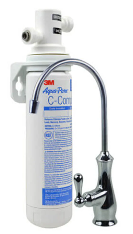 3M™ Aqua-Pure™ AP Easy Complete Under Sink Dedicated Faucet Water Filtration System - Case of 6