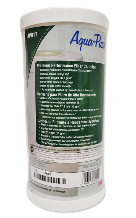 3M™ Aqua-Pure™ AP817 - AP800 Series Whole House Water Filter Drop-in Cartridge - Case of 4